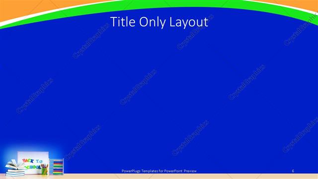 Title Only presentation slide layout
