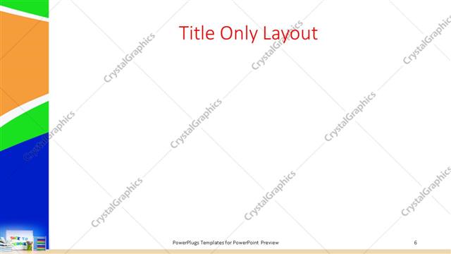 Title Only presentation slide layout
