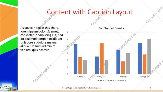 Content with Caption presentation slide layout
