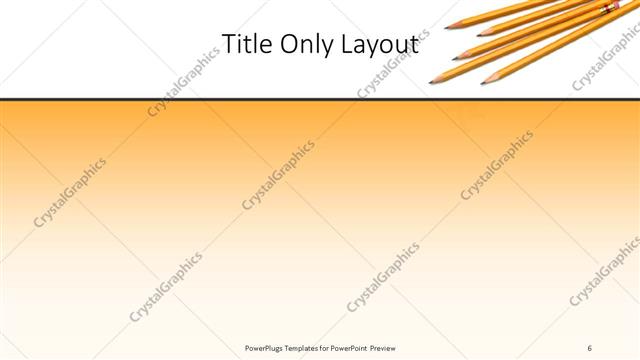 Title Only presentation slide layout