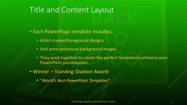Title and Content presentation slide layout