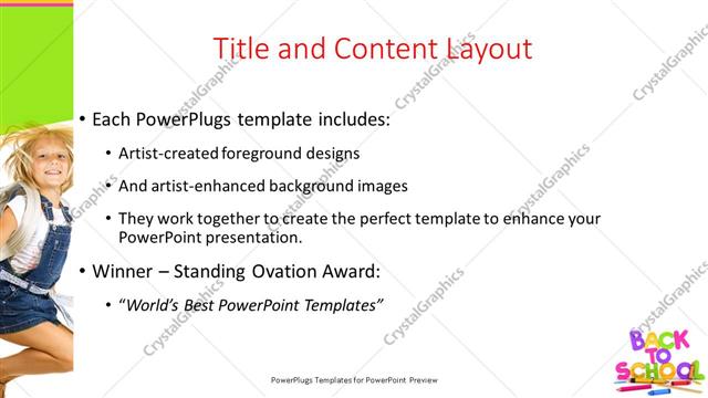 Title and Content presentation slide layout