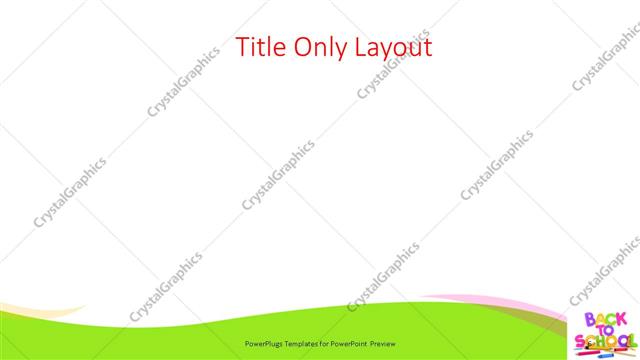 Title Only presentation slide layout