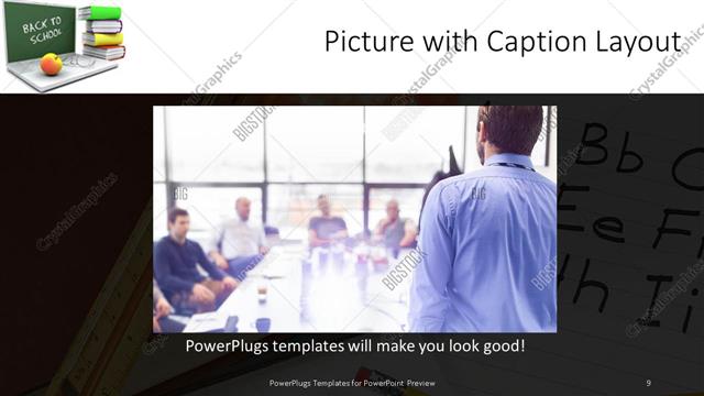 Picture with Caption presentation slide layout