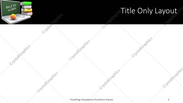 Title Only presentation slide layout