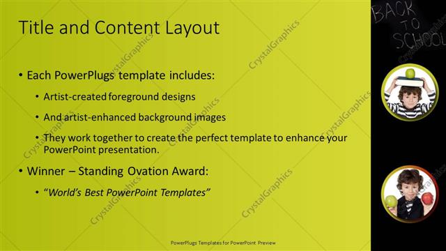 Title and Content presentation slide layout