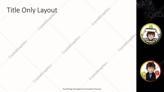 Title Only presentation slide layout