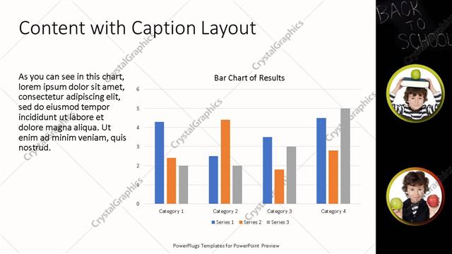 Content with Caption presentation slide layout