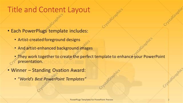 Title and Content presentation slide layout