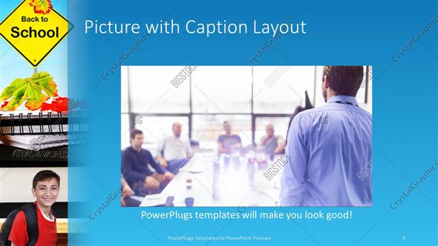 Picture with Caption presentation slide layout