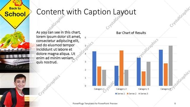 Content with Caption presentation slide layout