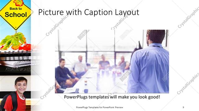 Picture with Caption presentation slide layout