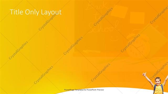 Title Only presentation slide layout