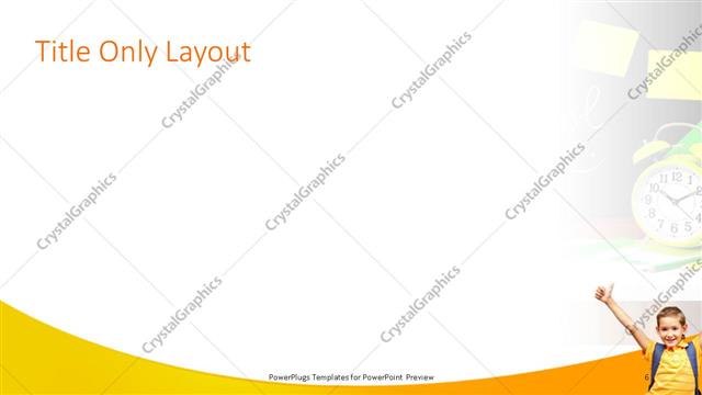 Title Only presentation slide layout