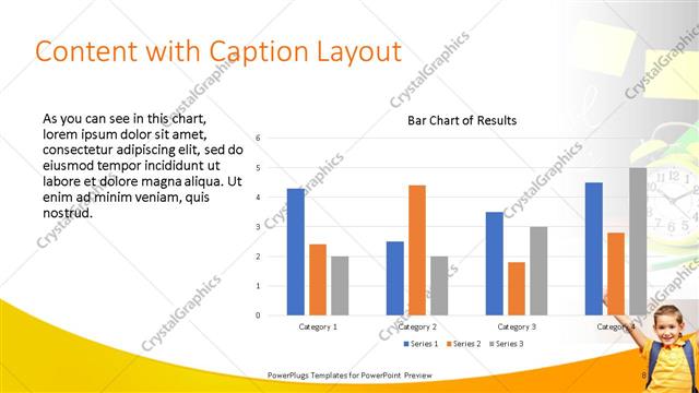 Content with Caption presentation slide layout