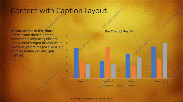 Content with Caption presentation slide layout