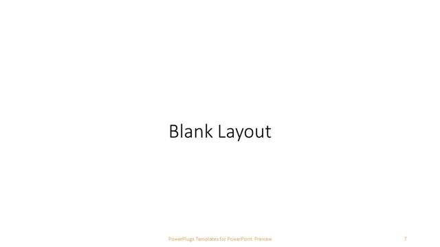 Blank presentation slide layout