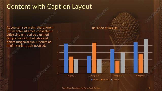 Content with Caption presentation slide layout