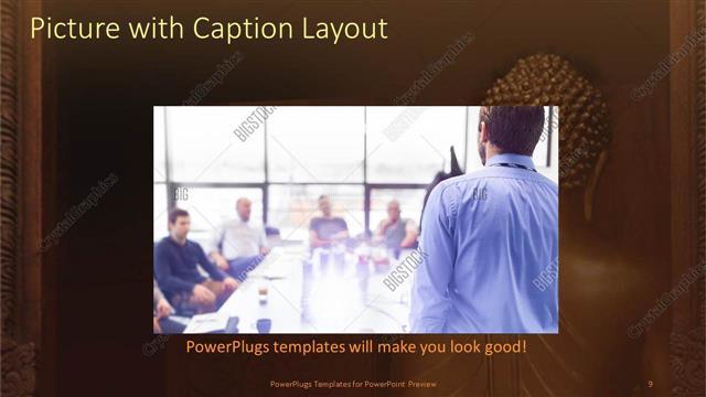 Picture with Caption presentation slide layout