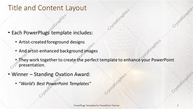 Title and Content presentation slide layout