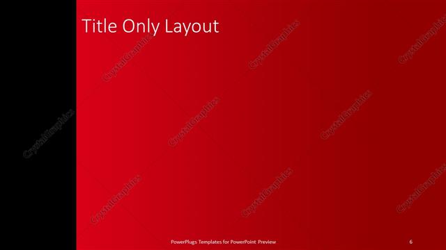 Title Only presentation slide layout