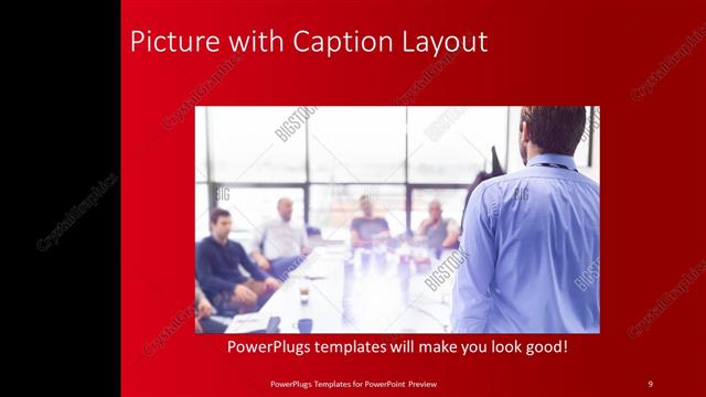 Picture with Caption presentation slide layout
