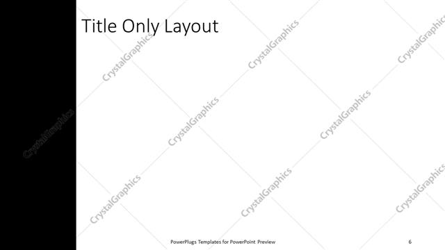 Title Only presentation slide layout