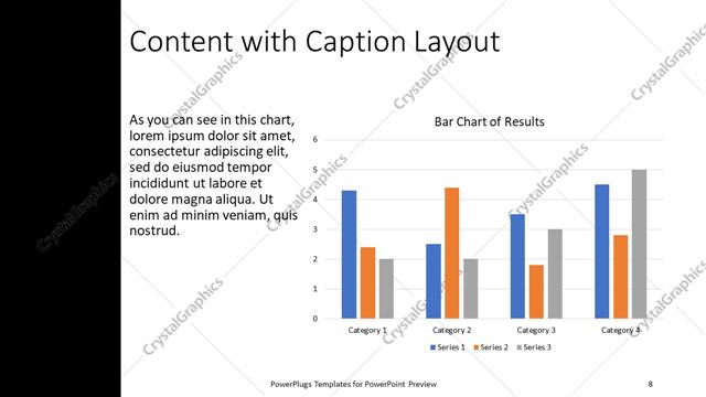 Content with Caption presentation slide layout