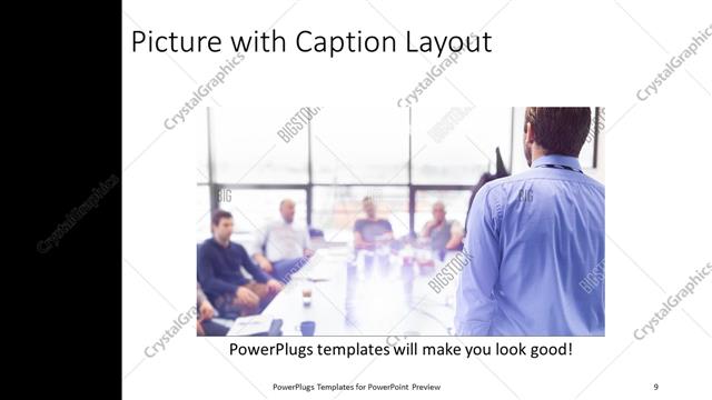 Picture with Caption presentation slide layout