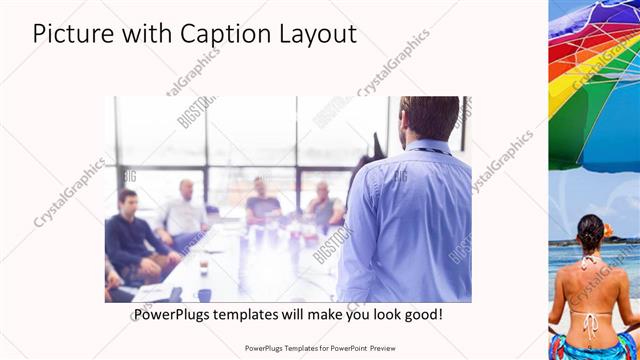 Picture with Caption presentation slide layout