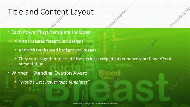 Title and Content presentation slide layout