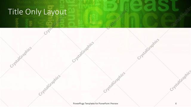 Title Only presentation slide layout