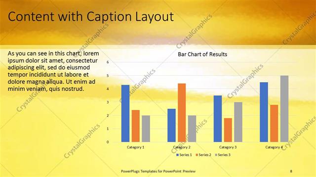 Content with Caption presentation slide layout