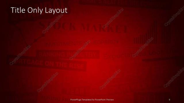 Title Only presentation slide layout