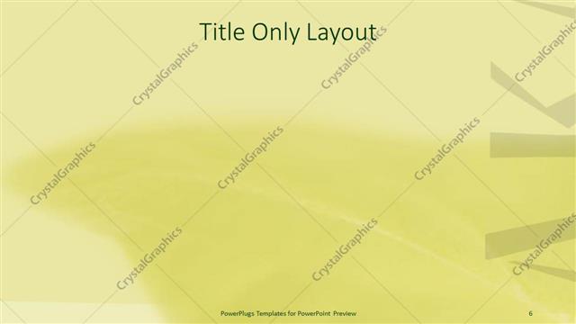 Title Only presentation slide layout