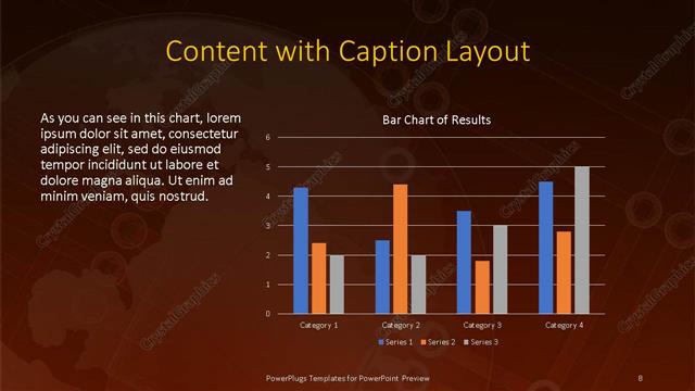 Content with Caption presentation slide layout