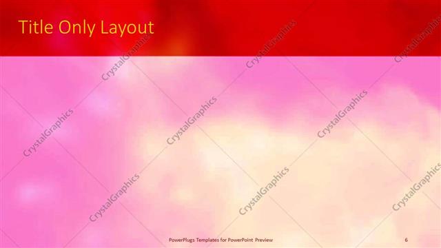 Title Only presentation slide layout