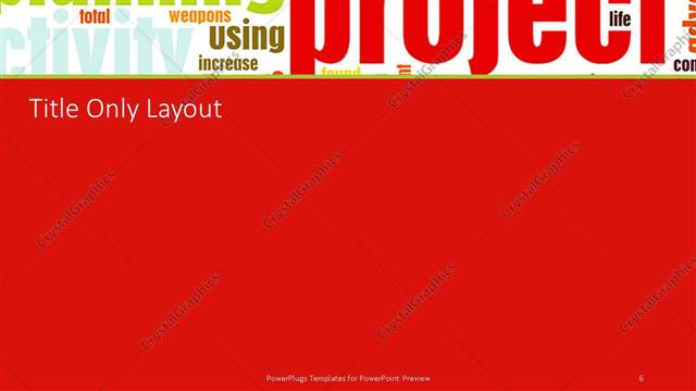 Title Only presentation slide layout