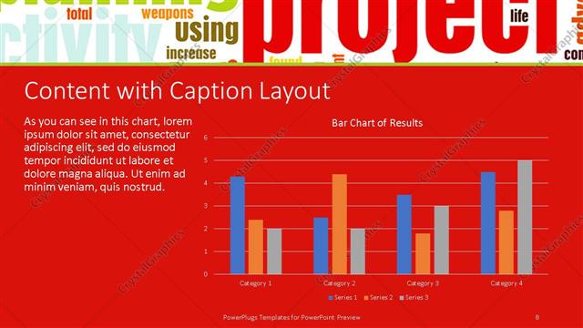 Content with Caption presentation slide layout