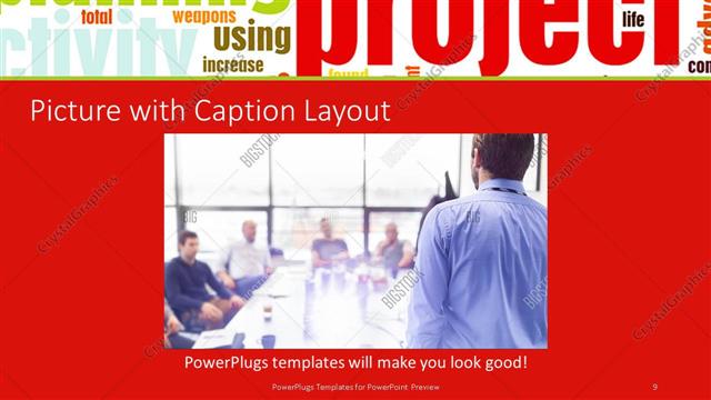 Picture with Caption presentation slide layout