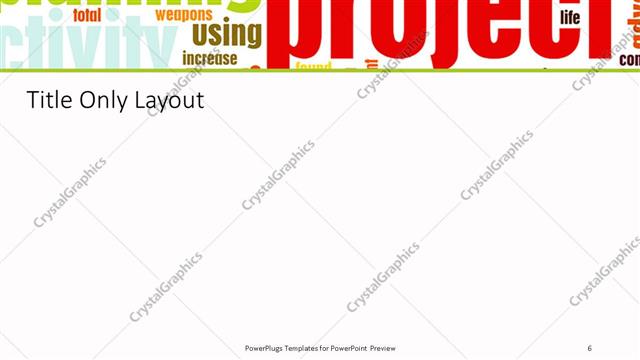 Title Only presentation slide layout