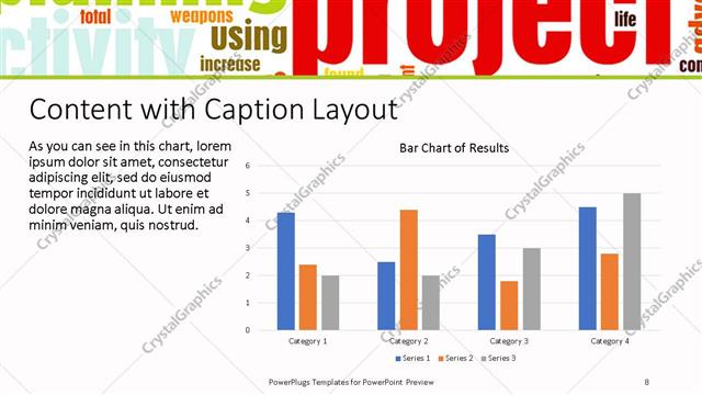 Content with Caption presentation slide layout