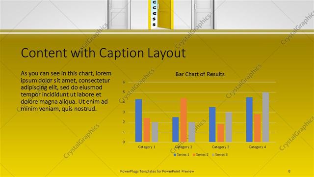 Content with Caption presentation slide layout