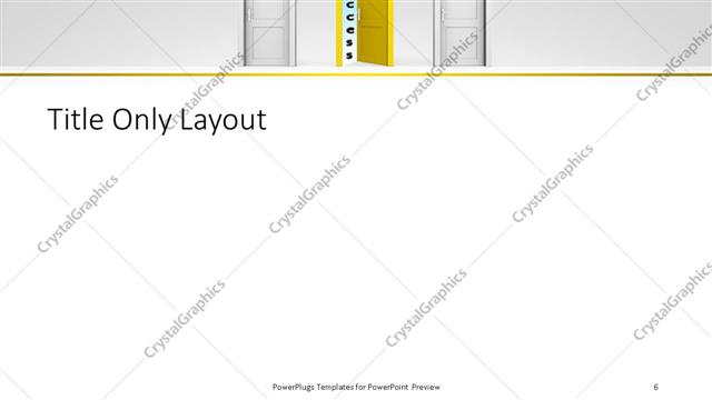 Title Only presentation slide layout