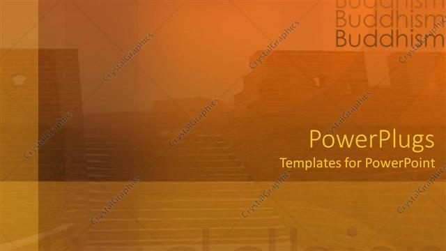  Presentation with buddhism - A background related to Buddhism with place for text in front