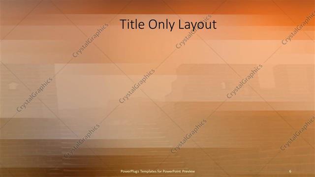 Title Only presentation slide layout