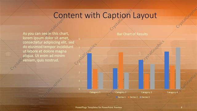 Content with Caption presentation slide layout
