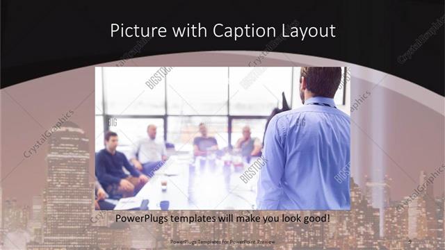 Picture with Caption presentation slide layout