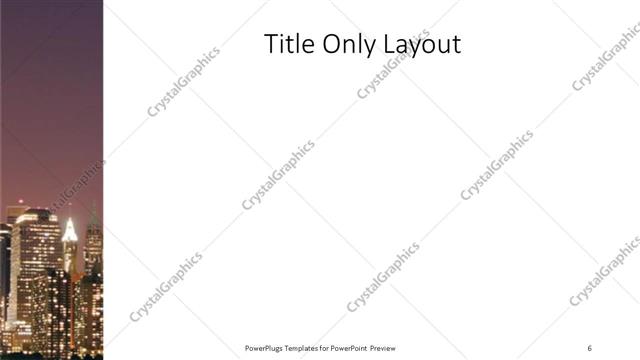 Title Only presentation slide layout