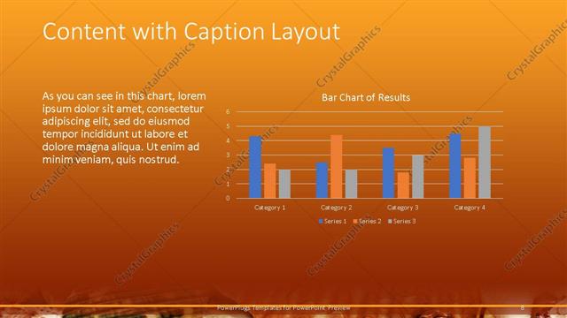 Content with Caption presentation slide layout
